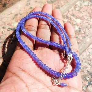 Amazing Quality ~ Tanzanite Necklace - Natural Tanzanite Necklace - Mataphyiscal Crystal - High Quality Tanzanite - Tanzanite jewelry