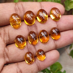 Beautiful CITRINE Crystal smooth cabochon gemstone, wholesale natural citrine quartz cabochons lot for jewellery making