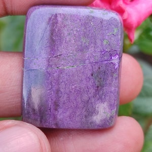 RARE SUGILITE CRYSTAL - Natural Gel Sugilite Smooth Cabochon, Wholesale Beautiful Gel Purple Sugilite Crystal Cabochon For Jewellery Making