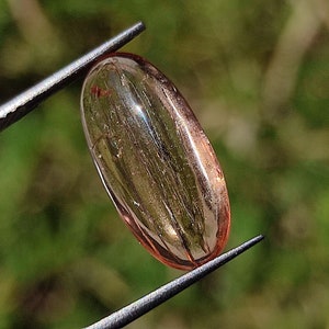 IMPERIAL TOPAZ ~ Rare Imperial Topaz Crystal - Smooth Cabochon - Jewelry making - Natural Rare Imperial Topaz Crystal Cabochon Gemstone