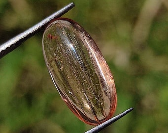 IMPERIAL TOPAZ ~ Rare Imperial Topaz Crystal - Smooth Cabochon - Jewelry making - Natural Rare Imperial Topaz Crystal Cabochon Gemstone