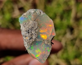 OPAL Raw Crystal - Natural Ethiopian opal Raw Crystal - etiopian opal matrix opal - ethiopian opal cabochon - healing crystal