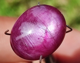Star Ruby Cabochon - Ruby Star Crystal - Metaphysical crystal - Jewelry making - Ruby Star Cabochon - Natural Ruby Star Gemstone