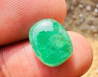 Smaragd.! Smaragd Cabochon - Hög kvalitet - Smaragdsten - Naturlig Smaragd Cabochon - Smyckestillverkning - Zambisk Smaragd Cabochon - Smaragd