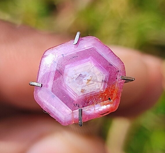 Amazing Quality..! Hexagon Ruby - Natural Ruby Stone - Flashy Ruby