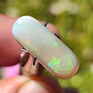 Beautiful..! Australian fire Opal - Natural Australian Opal stone - Smooth Cabochon - Jewelry making - Mataphysical stones - Opal gemstone