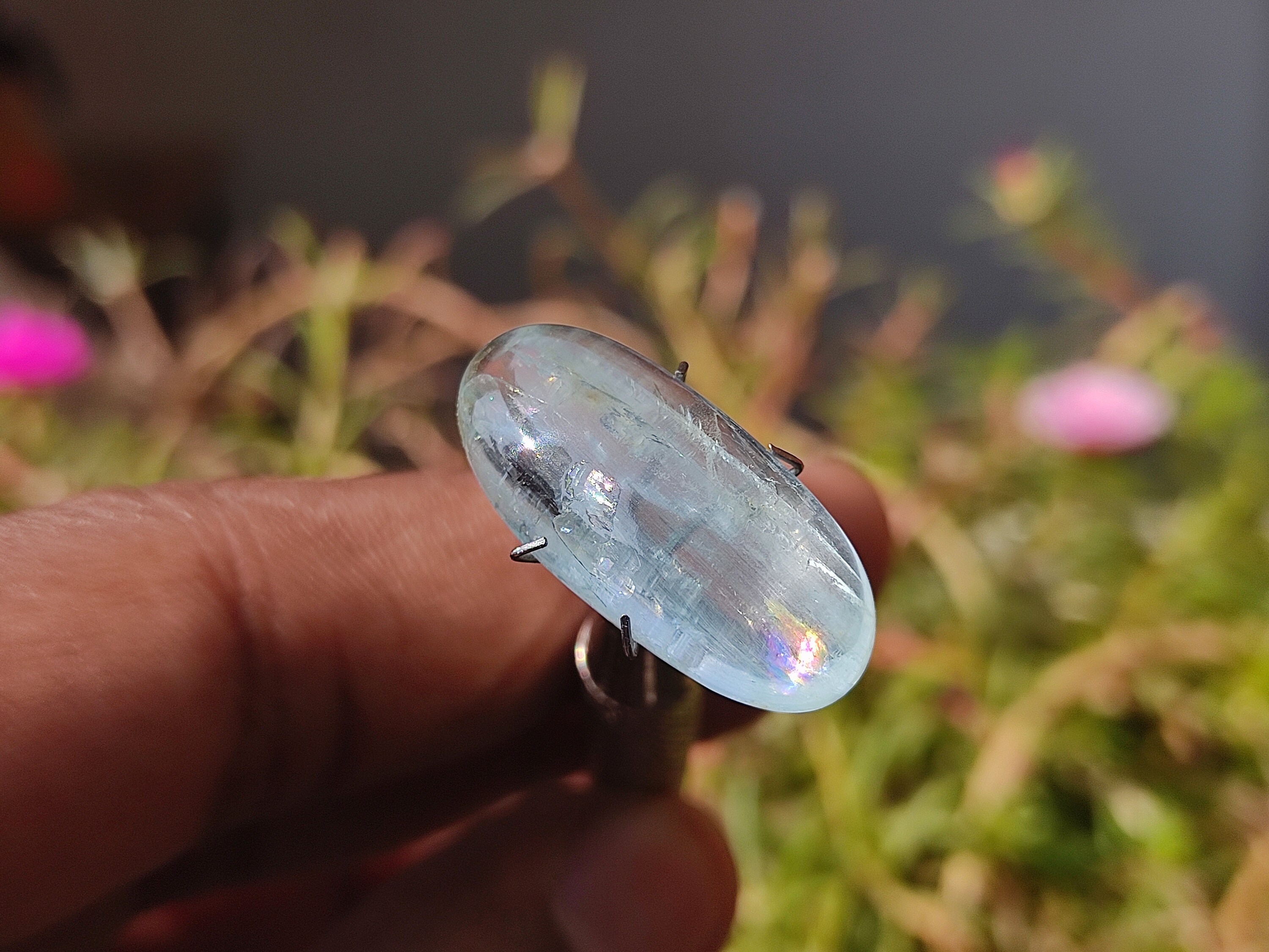 Cat's EYE AQUAMARINE Crystal Natural Blue Aquamarine Etsy UK