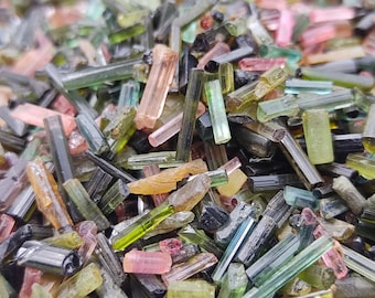 TOURMALINE CRYSTAL - Natural Raw Tourmaline Gemstone - Wholesale Natural Tourmaline Pencil Shape Lot For Jewellery Making