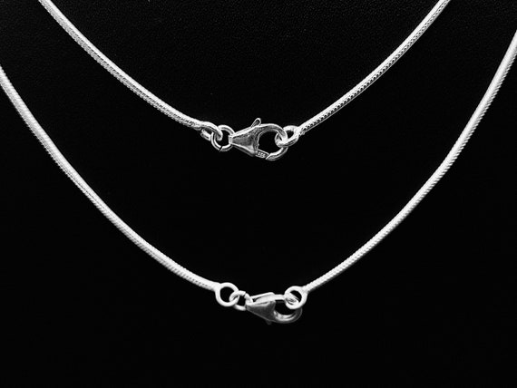 Silver Chain - 925 Sterling Silver Snake Chain, 2mm , 16 '' 18
