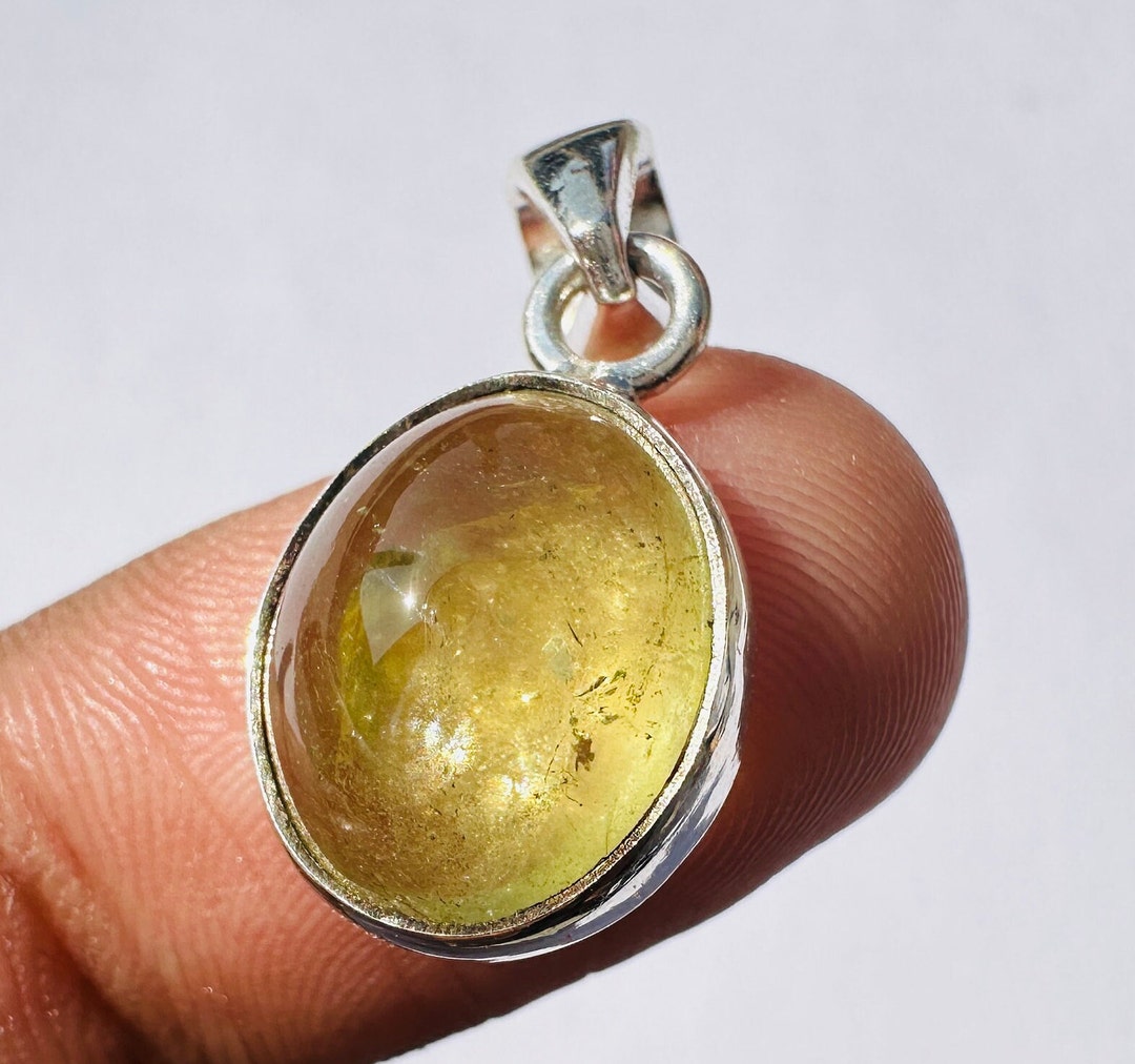 Rainbow.! Natural Heliodor Pendant - Yellow Heliodor Aquamarine - Gift ...