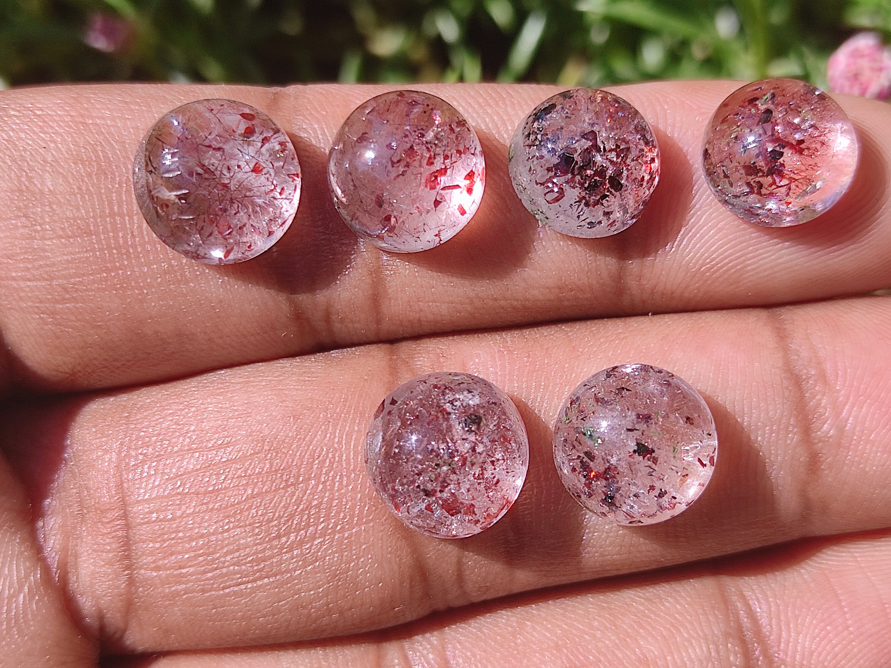 SUPER SEVEN QUARTZ - Natural Super 7 Smooth Cabochons