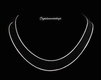 Silberkette - 925 Sterling Silber Schlangenkette, 1 mm, 1,5 mm, 16 '' 18 "20 '' - Sterling Silber Halskette, Schmuck, Geschenkartikel,