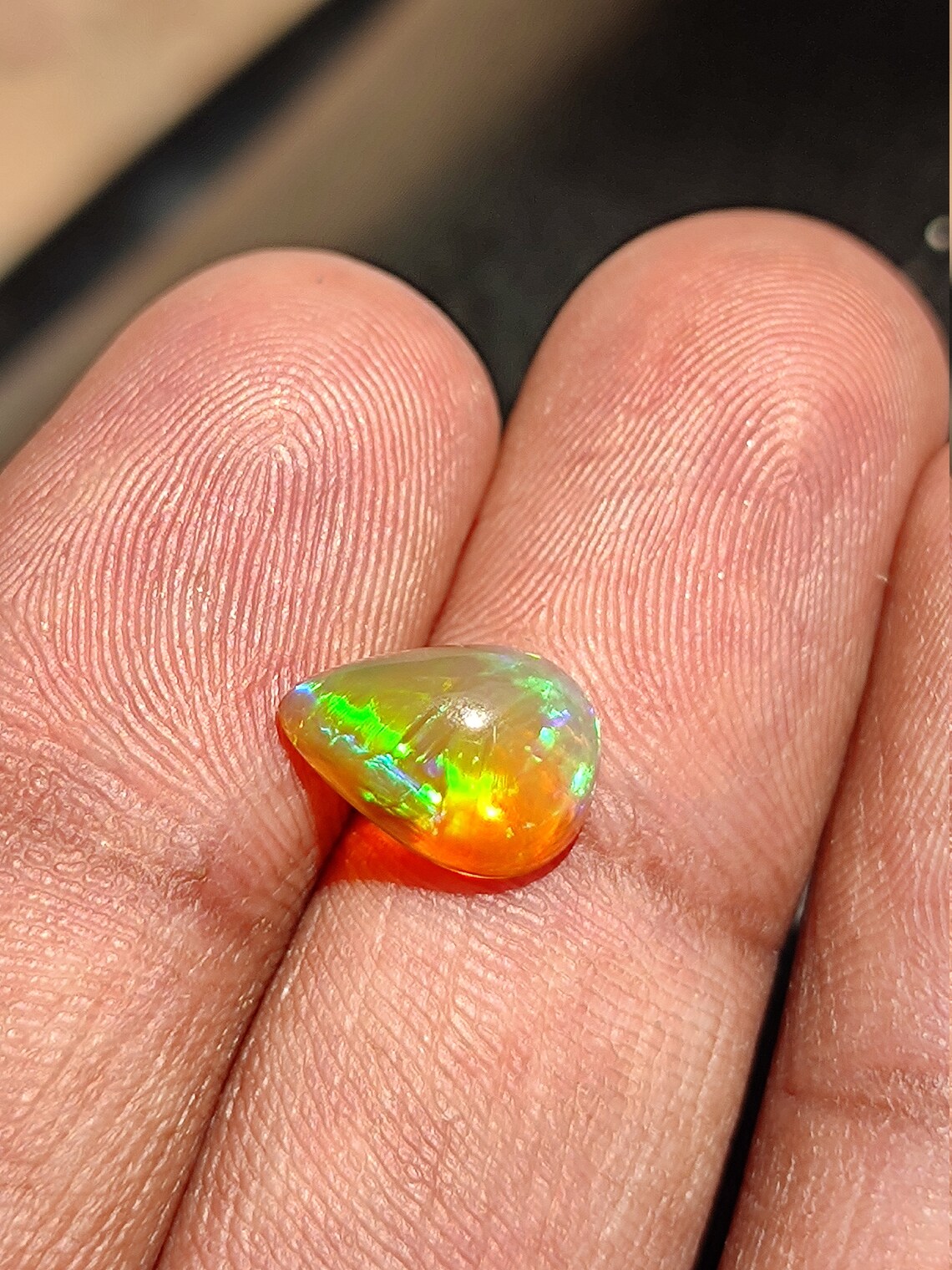 Beautiful FIRE OPAL CRYSTAL cabochon gemstone wholesale | Etsy