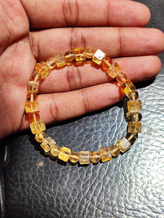 CITRINE QUARTZ Natural Citrine Quartz Beads Bracelet wholesale
