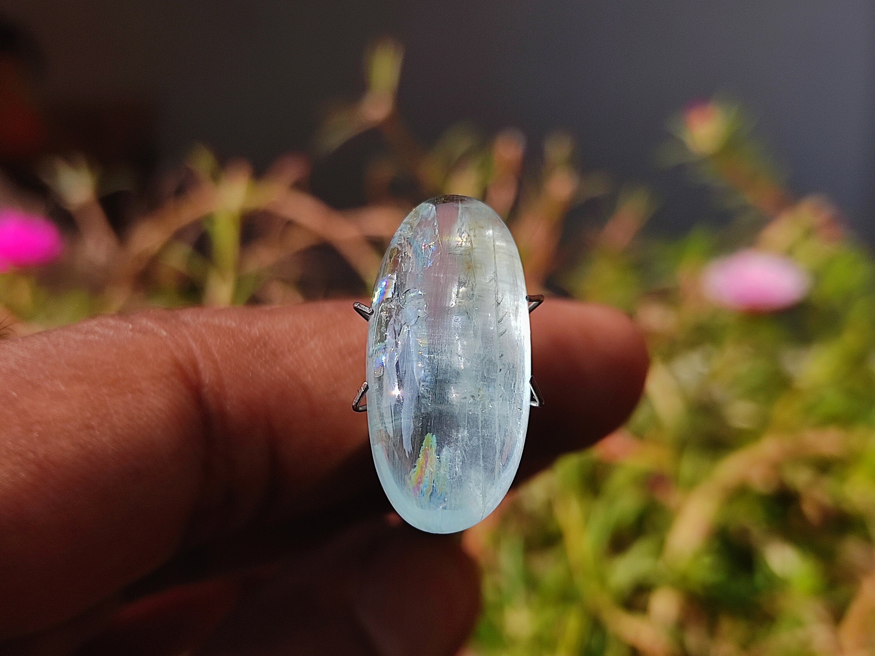Cat's EYE AQUAMARINE Crystal Natural Blue Aquamarine Etsy UK