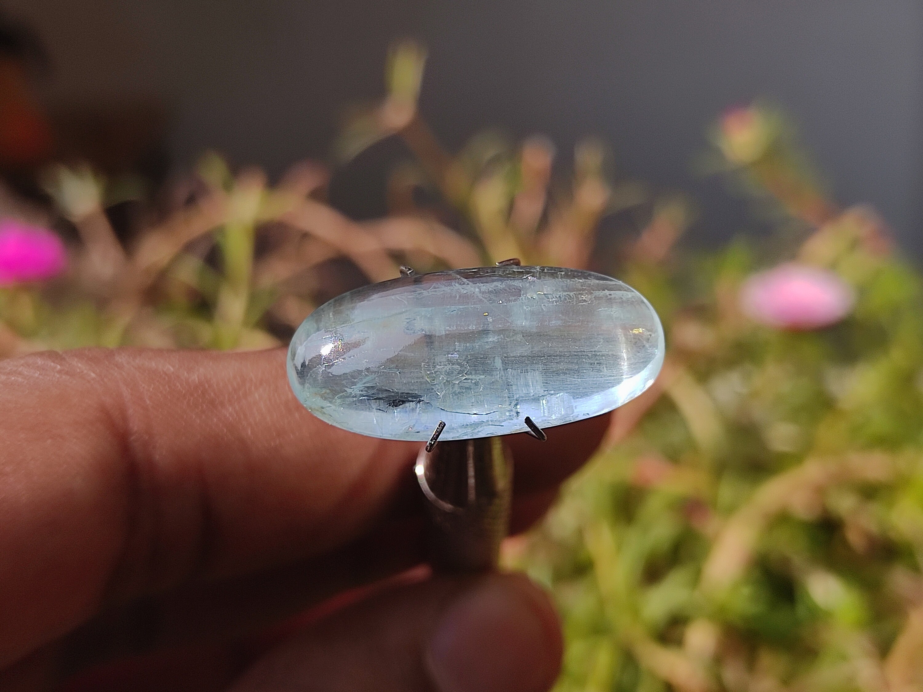 Cat's EYE AQUAMARINE Crystal Natural Blue Aquamarine Etsy UK