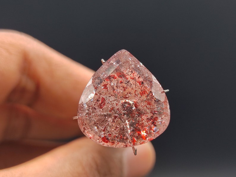 Lepidocrocite Super seven Natural Super 7 Quartz Faceted Gemstone Beautiful Super Seven Quartz Gemstone For Jewellery Making image 10