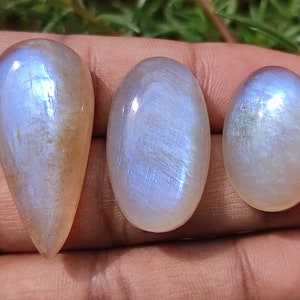 AFRICAN RAINBOW MOONSTONE Crystal - natural Moonstone Smooth Cabochons Gemstone, Wholesale Beautiful Rainbow Moonstone for jewellery making