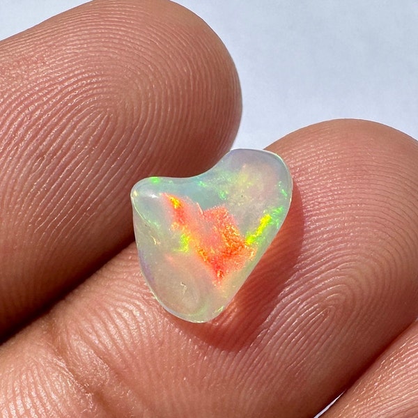 Beautiful..! Opal raw stone - Natural Fire Opal Raw Tumble Gemstone - Mataphyiscal Crystal - Natural Ethiopian Fire Opal Raw Crystal