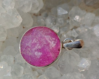 RUBY Pendant - Natural African Ruby Stone - Gift jewelry - Healing crystal - Beautiful Ruby Pendant - Silver Pendant
