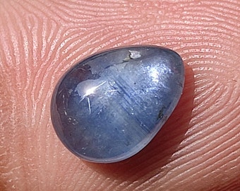 Blue Sapphire Cabochon ~ African Blue Sapphire Crystal - Corundum Sapphire - jewelry making - Metaphysical crystal - Sapphire Cabochon