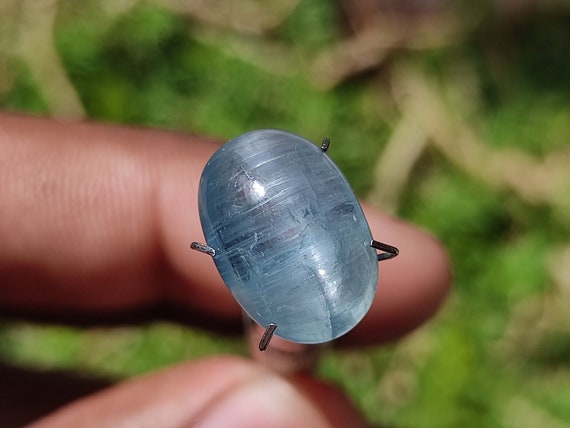 Rare Paraiba Kyanite Crystal: Loose Cabochon, Healing Stone