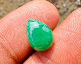 Zambisk.! Smaragd Cabochon - Hög kvalitet - Smaragdsten - Naturlig Smaragd Cabochon - Smyckestillverkning - Zambisk Smaragd Cabochon - Smaragd