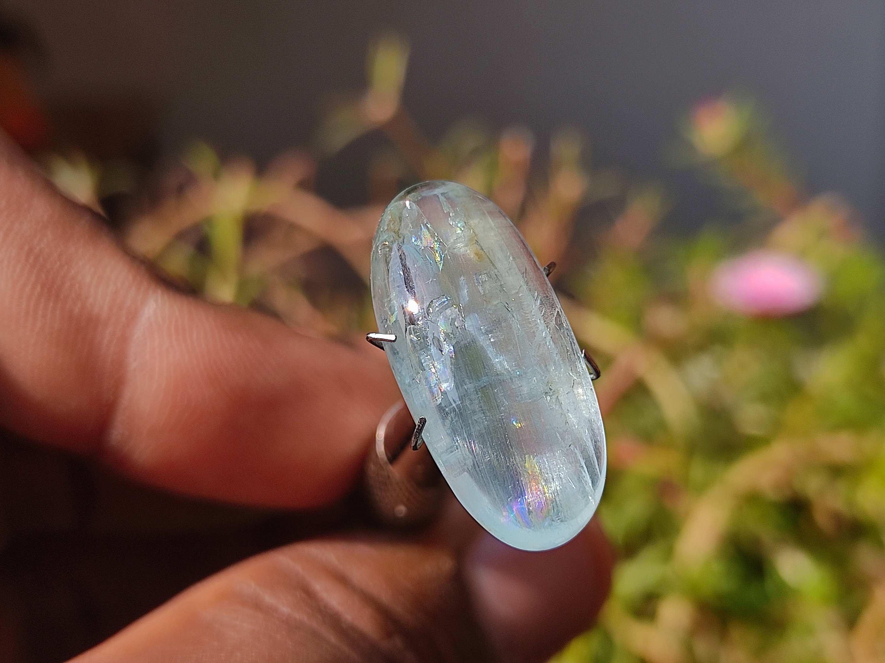 Cat's EYE AQUAMARINE Crystal Natural Blue Aquamarine Etsy UK