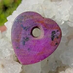 Beautiful.! Heart ruby - African Ruby Heart stone - Ruby Drilled Cabochon - Healing Crystal - Natural Ruby Crystal Heart - Manifestation