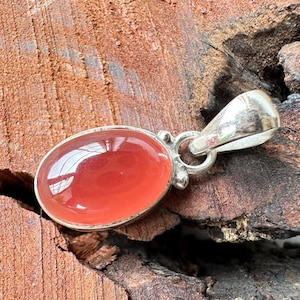 Gel Rhodochrosite Pendant.! Rhodochrosite Gel Pendant - Gift Jewelry - Natural Gel Rhodochrosite Stone - Gely Rhodochrosite Pendant