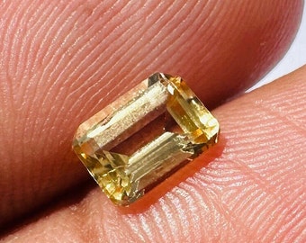 RARE.! Unheated Imperial Topaz Faceted - Natural Brazilian high quality Imperial Topaz - Jewelry making - Healing - Unheated Imperial Topaz