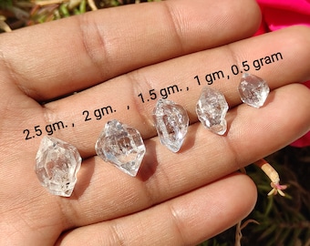 HERKIMER Diamond Crystal - Terminated Raw Herkimer Diamond Crystal - Healing Crystal - Herkimer Diamond - Jewelry Making - Raw diamond
