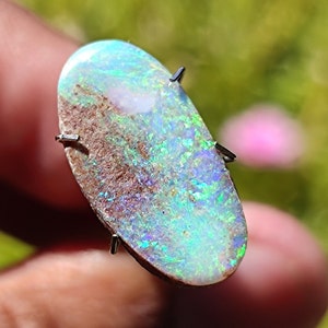 Beautiful..! Australian fire Opal - Natural Australian Opal stone - Smooth Cabochon - Jewelry making - Mataphysical stones - Opal gemstone