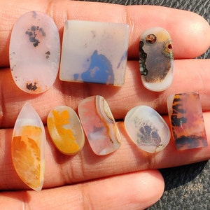 Beautiful..! Moss Agate Cabochon - Landscape Agate crystal - Jewelry making - Mataphyiscal stone - Natural Agate Cabochon - Agate stone