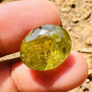 Demantoid Garnet.! Natural Green Demantoid Garnet faceted - Jewelry Making - Rare Demantoid Garnet - Green Garnet Faceted - Healing Crystal