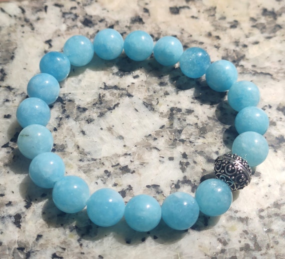 Aquamarine Healing Gemstone Stacking Bracelet – Trèscool