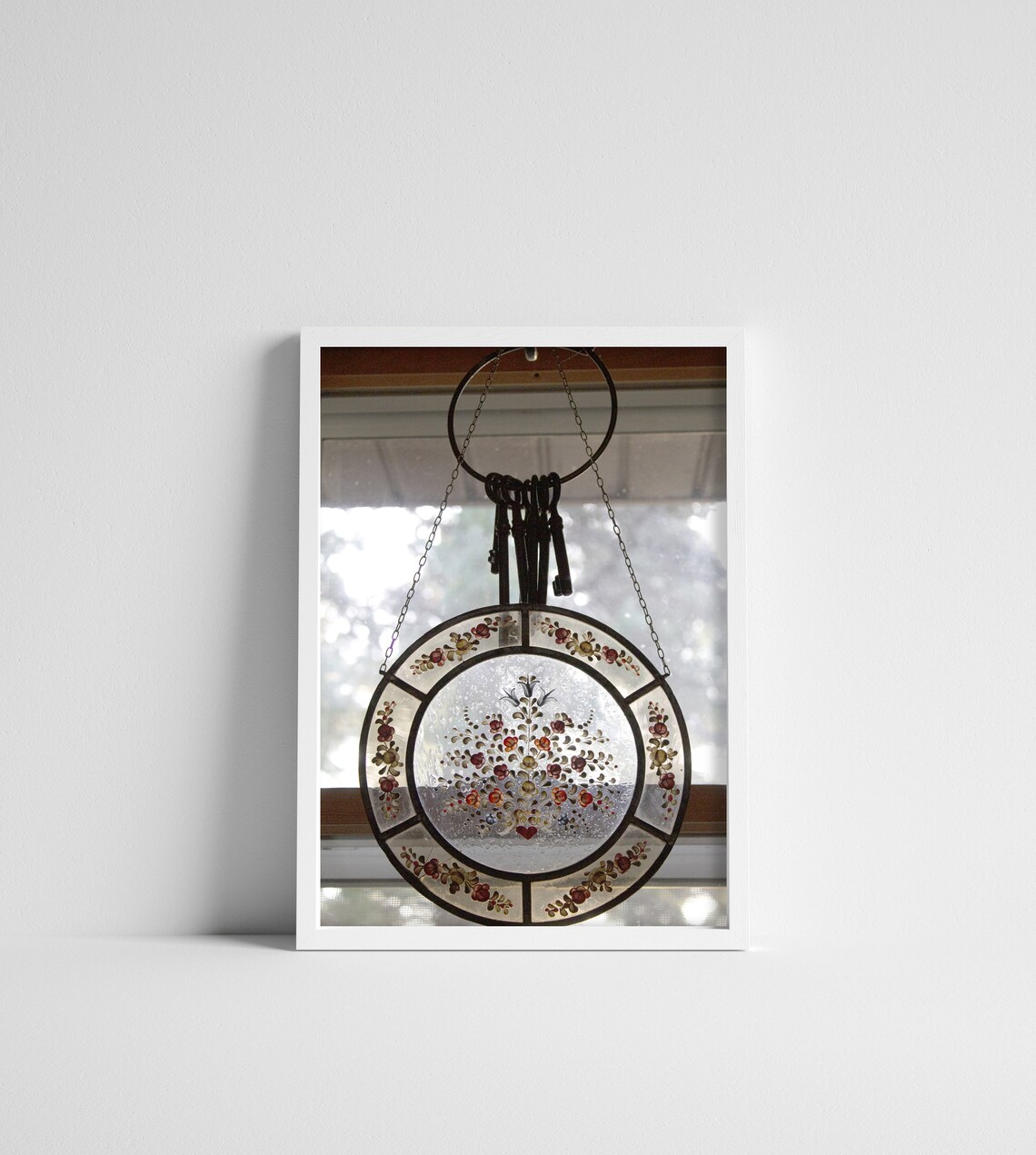 Schwarze &weiße rustikale Hüttentasten und bemaltes Glas im | Etsy