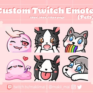 Emote Twitch per animali domestici personalizzate