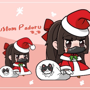 Aangepaste Padoru Twitch Emote