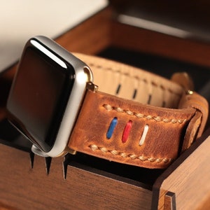 Apple Watch Band, Personalized Gift, Brown, Black, Camel, Green, Leather, Strap Band, Ultra, 2  44mm, 45mm, 49mm, 41mm, 42mm