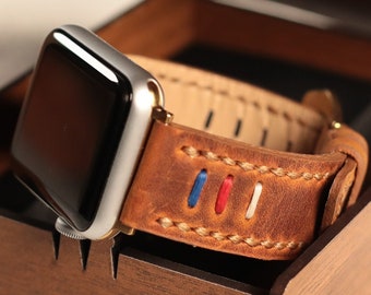 Apple Watch Band, Personalized Gift, Brown, Black, Camel, Green, Leather, Strap Band, Ultra, 2  44mm, 45mm, 49mm, 41mm, 42mm