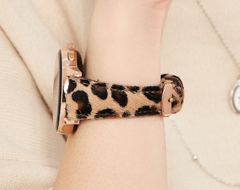 Leopard Watch Band, Compatible with Garmin Watches, Fits Lily 2, Venu, Vivoactive, Forerunner, Vivomove, Fenix