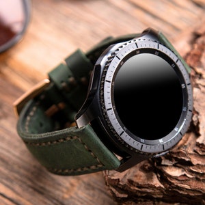 Green Samsung Watch Strap, Personalized Gift, Galaxy Watch 7, Watch 5 Pro, Watch 6, Galaxy Watch 4, Galaxy Watch 3, Gear S3, Active2