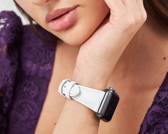 Apple Watch Band, Pour femmes, Slim iWatch Strap, Cadeau d’anniversaire, Cadeau de la Saint-Valentin, Cadeau pour petite amie, Le meilleur cadeau pour les femmes