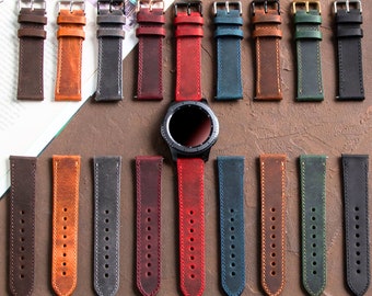 Personalized Leather Watch Band, Compatible with Garmin Watches, Fits Fenix 8 7 6 5, Epix 2, Venu 3 2, Forerunner, QuickFit Strap