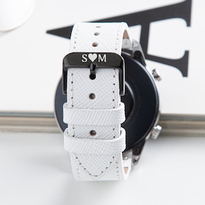 Correa para reloj Garmin, regalo de aniversario, color blanco, Garmin Fenix 7, 6. 5, Epix, 2, Pro, Vivoactive, Forerunner, Garmin Vatch Band