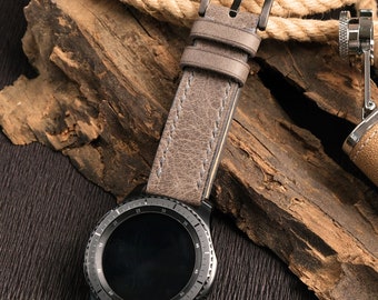 Leather Strap Compatible With Garmin Watches, Personalized Garmin Watch Band, Quick fit, Quick Realese