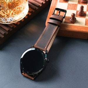 Samsung-horlogeband, Galaxy Watch 4, 5, 6, 7, Ultra, Watch 5, Pro, Galaxy-horlogebandje, band, 20 mm, 22 mm, custom leer, gepersonaliseerd