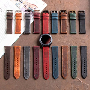 Garmin Leather Watch Band, Personalized Gift, Vivoactive, Vivomove, Epix, 2, Pro, Fenix 7, 6, 5, Venu, 2, 3, 20mm, 22mm, 26mm, Quick Fit