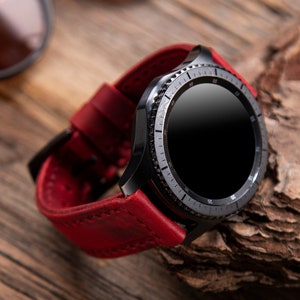 personalisiertes Armband für Garmin, Uhrarmband Rot, Armband Rot, Armband Rot, Armband Uhr Rot, Armband Uhr ForeRunner 645 745, Venu, Venu Sq, Venu 2, Vivoactive 4 3, Instinct